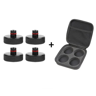 4pcs Set Car Rubber Lifting Jack Pad Adapter Tool Chassis W/ Storage Case Fits For Tesla Model 3 Model S Model X