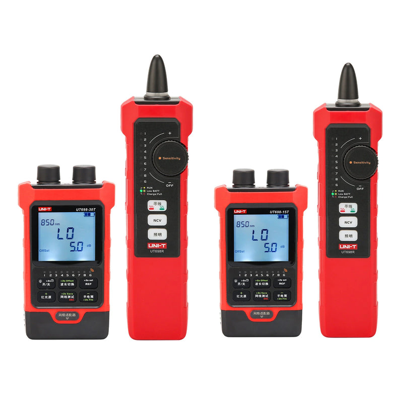 UNI-T UT698 Series Optical Line Tester 7-in-1 Power Meter 15mW/30mW Output 700-1700nm Detection NCV Voltage Cable Tester Optical Fiber Tool