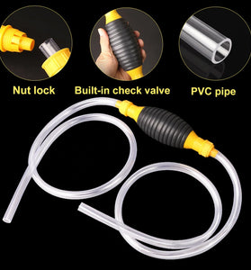 Hand Fuel Pump Car Fuel Tank Sucker Oil Transfer Fuel Pump Petrol Diesel Liquid Manual Pump Syphon Fuel Saver for Gas Gasoline