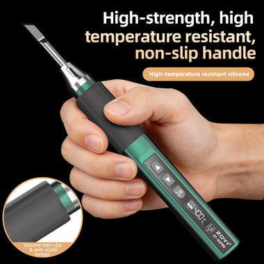 ZOYI ZT-N1PRO Smart Soldering Iron 98W 80-450 PID Temperature Control OLED Display Type-C Fast Heating Portable Soldering Tool
