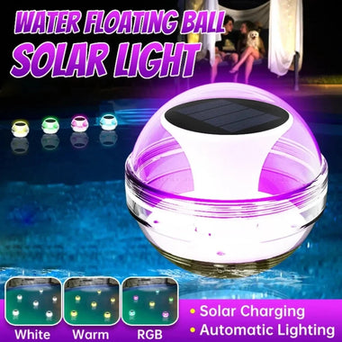 Elfeland Solar Water Drift Light Waterproof LED Solar Glow Ball Lamp 3 Lighting Modes Pools Pond Fountain Garden Party Home Decoration