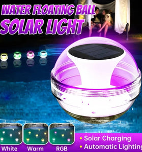 Elfeland Solar Water Drift Light Waterproof LED Solar Glow Ball Lamp 3 Lighting Modes Pools Pond Fountain Garden Party Home Decoration