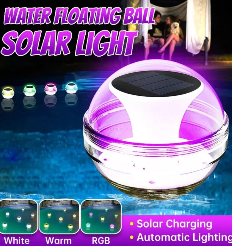 Elfeland Solar Water Drift Light Waterproof LED Solar Glow Ball Lamp 3 Lighting Modes Pools Pond Fountain Garden Party Home Decoration