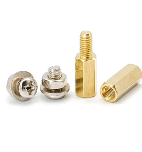 910Pcs M3 Copper Standoff Screws Nuts Washers Assortment Kit 6mm to 14mm Standoffs for PCB Mounting Hardware DIY Projects Electronics