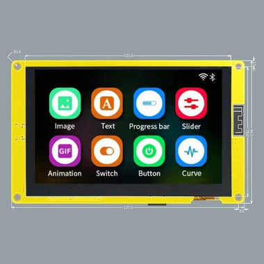 ESP32-S3 IPS Smart Display 5 Inch TFT Capacitive Screen LVGL ESP32 HMI 8M PSRAM 16M Flash WiFi Bluetooth 800*480 RGB LCD With Demo