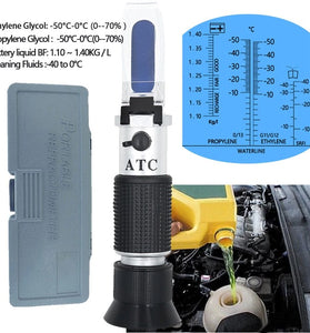 4 in 1 Car Automotive Refractometer Antifreeze Battery Fluid Refractometer Glass Freezing Point Water Coolant Tester