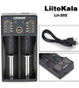 LiitoKala Lii-202 18650 Battery Smart Charger Lii202 For 18650, 18490, 18350, 17670, 17500, 16340(RCR123), 14500, 10440 Rechargeable Battery  Charger