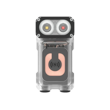 WUBEN X3 Owl 700LM Mini LED Keychain Flashlight 180 Rotating Head Best EDC Flashlight Wireless Charging Base Ultra-light Weight Mini Torch Camping Tent Lamp