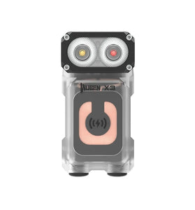 WUBEN X3 Owl 700LM Mini LED Keychain Flashlight 180 Rotating Head Best EDC Flashlight Wireless Charging Base Ultra-light Weight Mini Torch Camping Tent Lamp