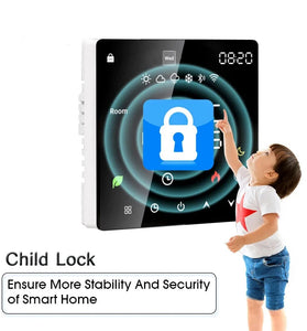 K6H Tuya WiFi Smart Thermostat Electric Floor Heating TRV Water Gas Boiler with LED Touch Control Temperature Voice Remote Controller with Alexa Google Home