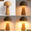 LED Night Light With Touch Switch Wooden Cute Mushrooms Bedside Table Lamp For Bedroom Childrens Room Sleeping Night Lamps