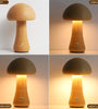 LED Night Light With Touch Switch Wooden Cute Mushrooms Bedside Table Lamp For Bedroom Childrens Room Sleeping Night Lamps