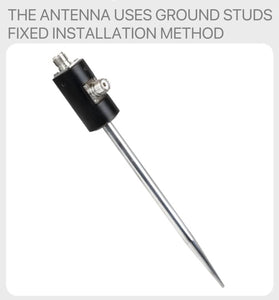 160m-6m 100W M10 Thread Antenna Base Outdoor Antenna Mount for Vehicle Shortwave Antenna