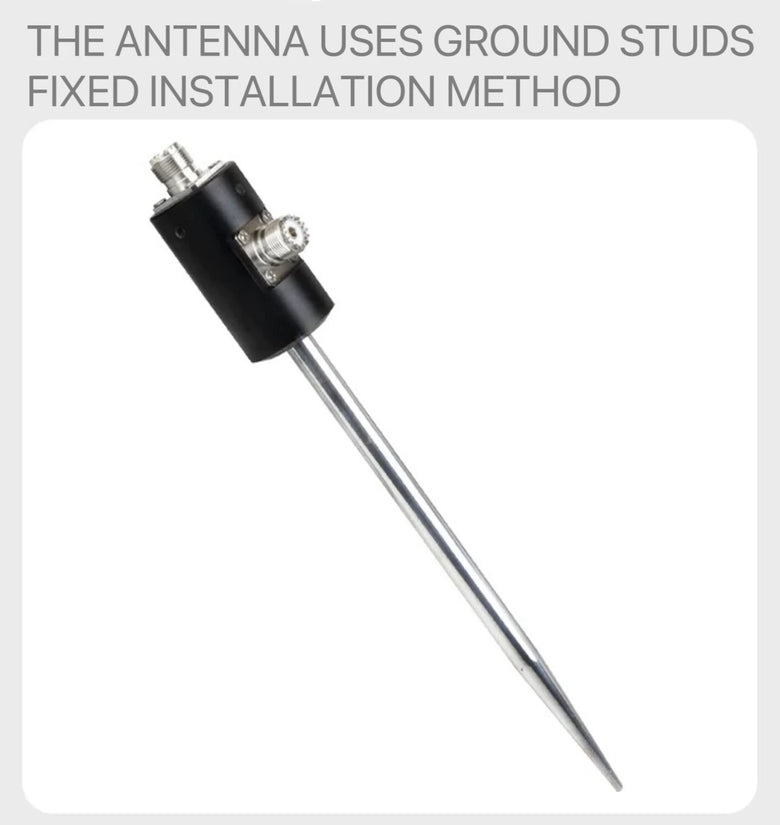 160m-6m 100W M10 Thread Antenna Base Outdoor Antenna Mount for Vehicle Shortwave Antenna