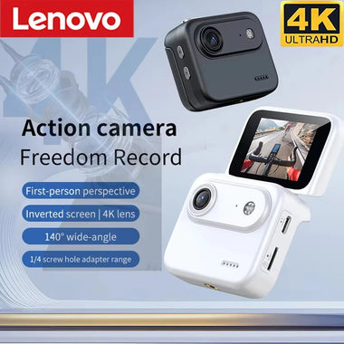 Y360 Mini Sports Camera 4K Ultra Clear Recording VLOG Recorder Flip Screen Anti Shake 143  Wide-angle Lens Cycling Camera