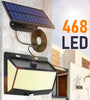 468 LED Super Bright Outdoor Solar Lamp Waterproof 3 Modes Motion Sensor Human Induction Solar Garden Light Yard Garage Lights