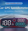 G14 Car HUD Head-up Display Car Universal Beidou GPS Altitude Date Speedometer HD Display Screen Overspeed Alarm Fatigue Driving Alarm