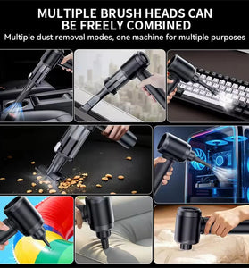 SUITU ST-6904APlus 2 in 1 Car Dust Blower and Vacuum Cleaner 11.1V 6000mAh Powerful Suction for Vehicle keyboards Windows Portable Cordless Cleaning Tool