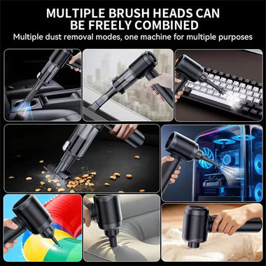 SUITU ST-6904APlus 2 in 1 Car Dust Blower and Vacuum Cleaner 11.1V 6000mAh Powerful Suction for Vehicle keyboards Windows Portable Cordless Cleaning Tool