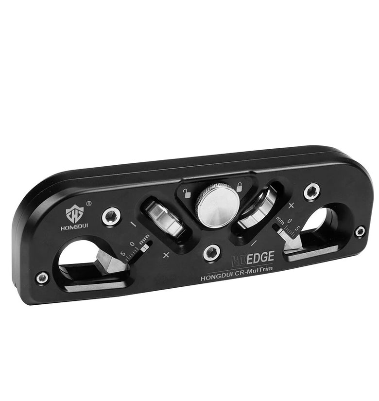 HONGDUI Woodworking Chamfer Plane with 3 Replacement Carbide Insert Two Way Edge Corner Plane 45 Degree Bevel Manual Planer Chamfering Planer for Quick Edge Trimming of Wood