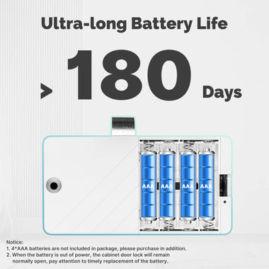 MOES Tuya Bluetooth Smart Lock ID Card NFC Unlock App Remote Control Security for Cabinets and Drawers Ultra-long Battery Life Easy Installation