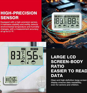 HABOTEST HT680/HT681 Thermometer Hygrometer Weather Station Mini Thermometer Living Room LCD Digital Temperature Humidity Meter