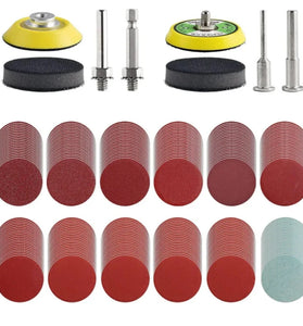 244Pcs 2 Inch Sanding Discs Pads Kit 80-3000 Grit Alumina Polishing Pad for Dremel Rotary Tool Metal Wood Plastic