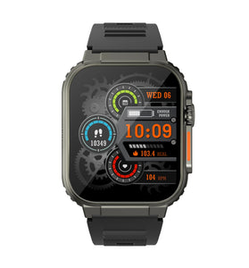 A70 1.96 inch HD Screen Heart Rate Blood Pressure SpO2 Monitor BT5.0 600mAh TWS Connection Smart Watch