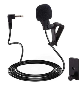 Car Audio Microphone 3 Meters 2.5mm Jack Plug External Microphone Dual Mounting Options for Car Radio Receiver