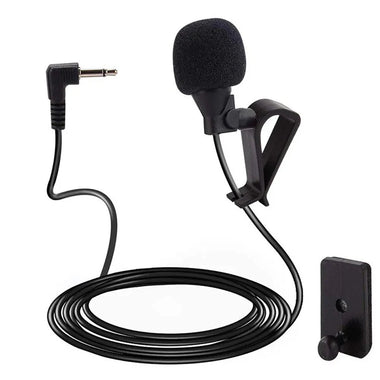Car Audio Microphone 3 Meters 2.5mm Jack Plug External Microphone Dual Mounting Options for Car Radio Receiver