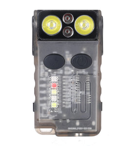 Astrolux E1 1000 Lumens EDC Keychain Flashlight with Sound Alarm RGB Light 1100mAh 180 Rotation Mini Tactical LED Floodlight Type-C USB Fast Chargring IP67 Powerful Work Lamp for Outdoor Protection, Walking, Running, Hiking and Camping