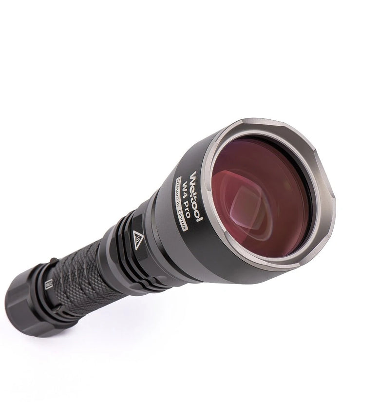 Weltool W4 Pro 568lm 3394m Super Throw LEP Flashlight Long Distance Thrower Tactical Strong Spotlight Waterproof 21700 LEP Torch Search Light