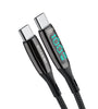 [4 Packs] BlitzWolf BW-TC23 100W 5A LED Display Type-C to Type-C Cable PD3.0 PPS QC4.0+ QC3.0 Fast Charging Data Transfer Cord Line 6ft Long For Samsung Galaxy S22 Note 20 For iPad Pro 2021 MacBook Air