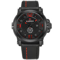NAVIFORCE Fashion Men Sports Watches Genuine Leather Strap Quartz Watch Waterproof Date Luminous Wristwatch