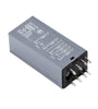H3Y-4 Adjustable Time Relay 14 Pin LCD Digital Display DC 12V 24V AC 220V Dual Time Cycle Control Delayer With Base Fire-Resistant Shell High-Precision Timing