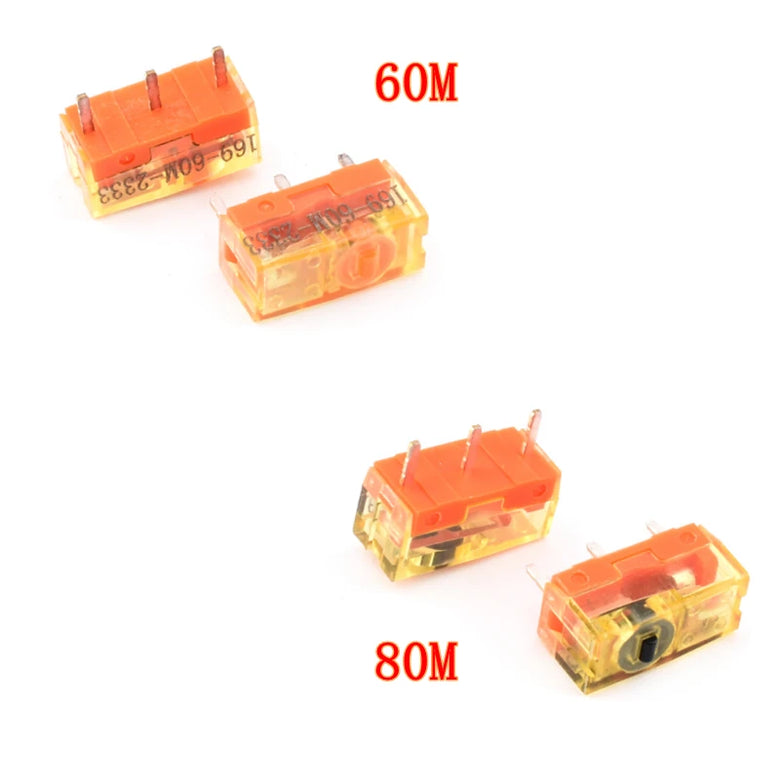 10Pcs TTC Micro Switch Dust Proof Gold 60M Black Gold 60M/80M High Lifespan Mouse Switches Fast Actuation Precision Clicks Anti Dust Gaming Accessories