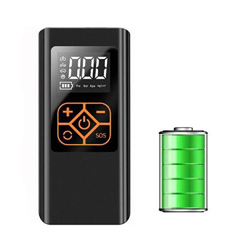 7.4V 60W Portable Car Tire Air Pump Rechargeable LCD Display Car Air Compressor Inflator For Motorcycles Bicycle Boat Tyre