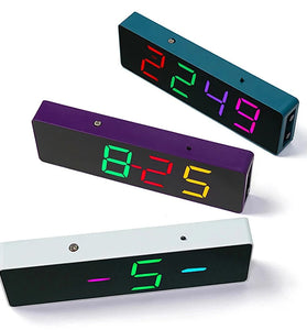 Colorful Digital Clock DIY Kit Colorful Rgb Clock Microcontroller Soldering Exercise Practical Training Production Welding Exercise