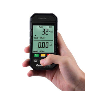 MT01R 3-inch Electromagnetic Radiation Tester Electric Field & Magnetic Field Detection Radiation Status Rapidly Assess