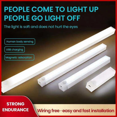 LED Human Body Induction Lamp Magnetic Charging Wine Cabinet Wardrobe Lamp Student Dormitory Night Light Strip Car Roof LED Lamp 3 Modes USB Car Interior Reading Lamp Bedroom Light