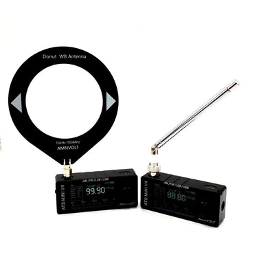 AMNVOLT V3S ATS Mini SI4732 Radio All Band Receiver CNC Metal DSP AM FM SSB LSB USB Hi-Z Circuit