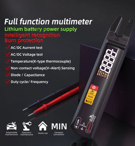 BSIDE U1 Multifunctional Intelligent Multimeter LED Flashlight Full Range AC/DC Recognition Reliable Burn Protection Capacitance Test and V~Alert Live Wire Check Ideal Accessory for Electrical Maintenance