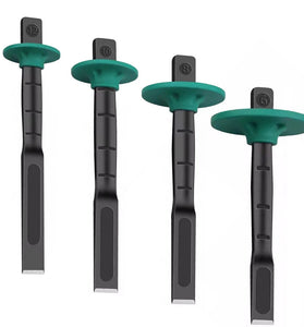 6-12 Inch Heavy Duty Flat Chisel Mason Concrete Chisel with Hand Protection for Demolishing Carving Scaling Breaking Hounding