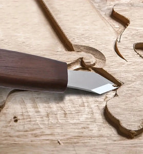Marking Knife Double Bevel Striking Knife With CR-V Sharp Blade Wooden Handle For Woodworking Carving And Marking