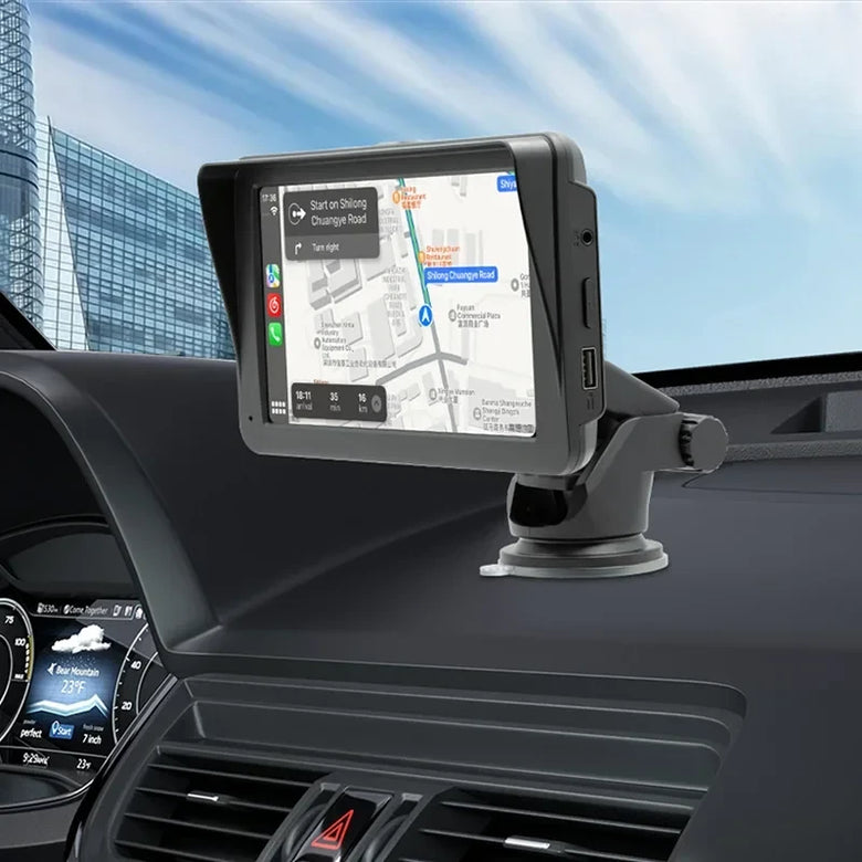 7 Inch Touch Screen Car MP5 Player With Dash Cam AHD Portable Stereo Radio Wireless Carplay Monitor Android Auto BT FM Multimedia