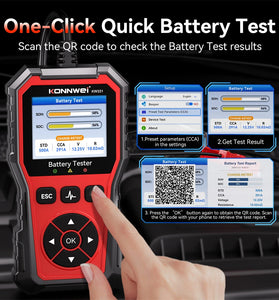 KONNWEI KW331 6V 12V 24V Automotive Lead-Acid Battery Tester Vehicle Battery Tester Analyzer