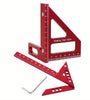 Aluminum Model Center Finder Woodworking Square 45/90 Degree Metric Right Angle Line Gauge Enduring Scribe Carpenter Ruler Wood Measuring Tool