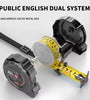 Stainless Steel Tape Measure Retractable with Lock Nylon Coated Wear-Resistant Waterproof High Precision Optional Sizes 3M 5M 7.5M