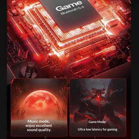 LENOVO TG101 RGB Gaming Headset Wireless bluetooth Earphone Digital Display Low Delay Ergonomics Semi-in-ear Sports Headphones