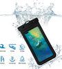 0.3MM Ultra Thin Transparent 30M Waterproof Phone Bag Reusable Sealed Cell Phone Pouch Case for 7.2inch Mobile Phone Swimming Diving Surfing Skiing Swimming